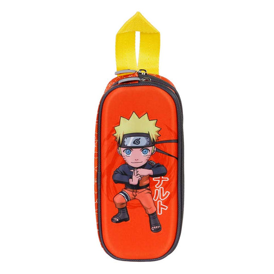 Naruto Chikara-Double 3D Pencil Case, Multicolor