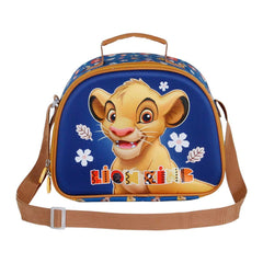 Disney El Rey León Little Face-Bolsa Portamerienda 3D, Azul