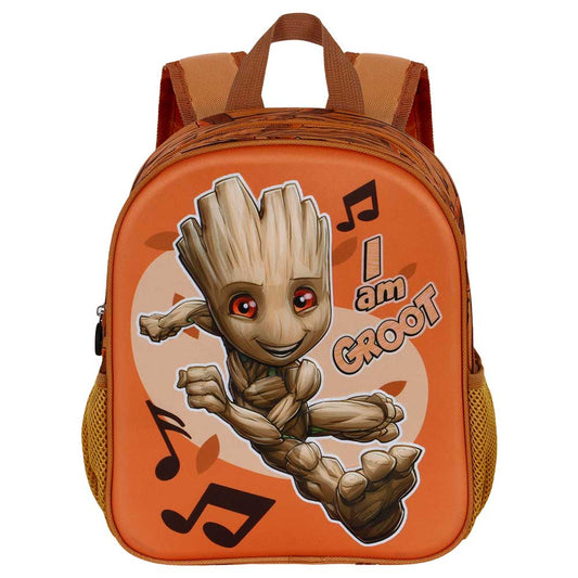 Marvel I am Groot Soundtrack-Mochila 3D Pequeña, Multicolor