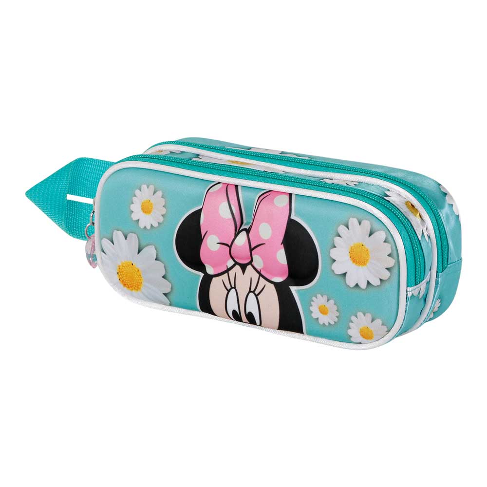 Disney Minnie Mouse Spring-Estuche Portatodo 3D Doble, Azul