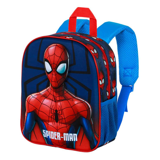 Marvel Spiderman Solid 3D Elite Rucksack, Blau