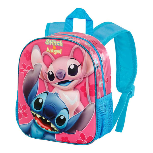Disney Lilo e Stitch Match-Zainetto 3D Piccolo, Rosa