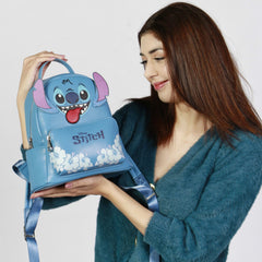 Disney Lilo and Stitch Tongue-Heady Backpack, Blue
