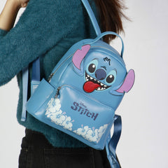 Disney Lilo and Stitch Tongue-Heady Backpack, Blue
