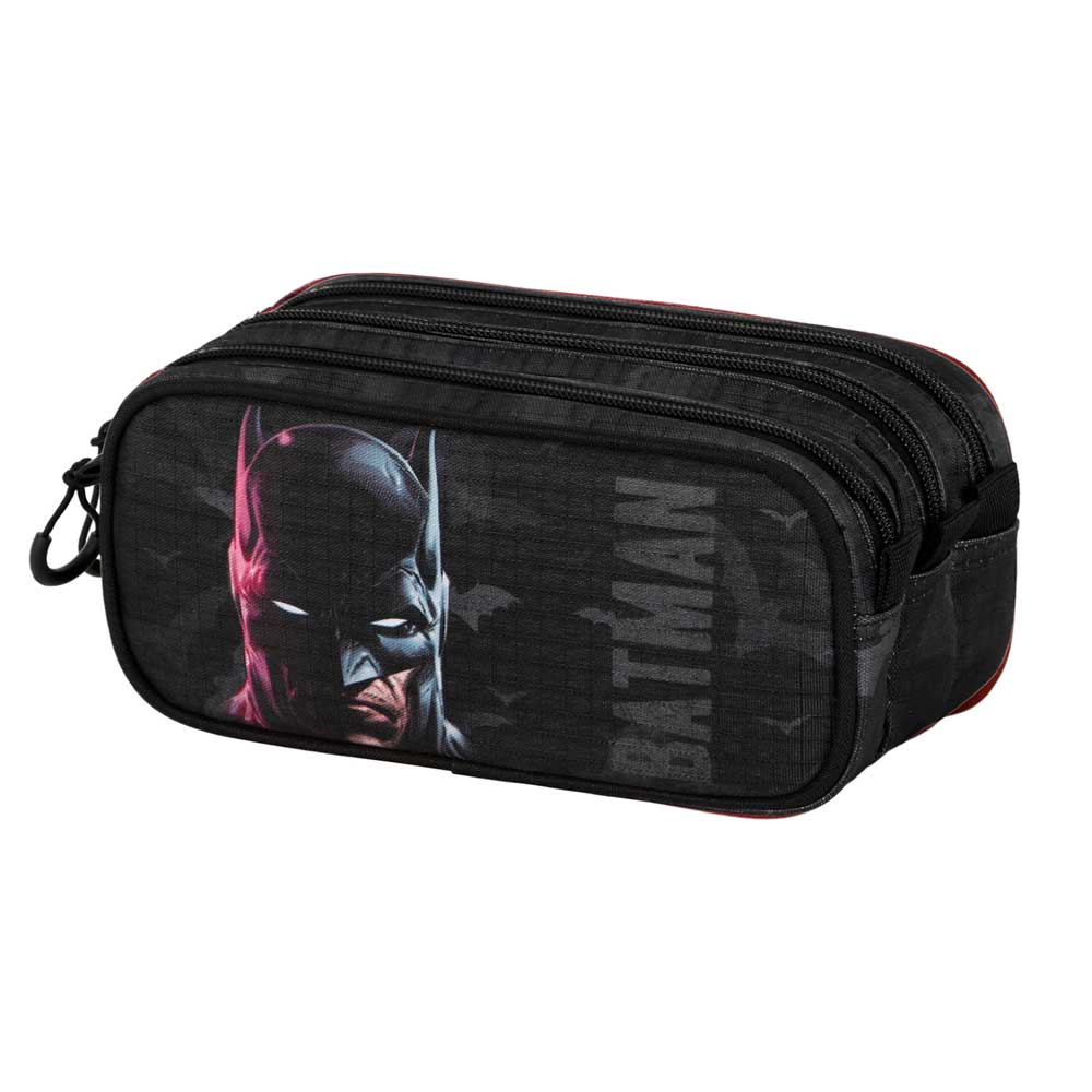 DC Comics Batman Face-Estuche Portatodo Trick FAN 2.2, Negro