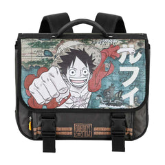 One Piece Map-Zaino Cartable 2.0, Marrone