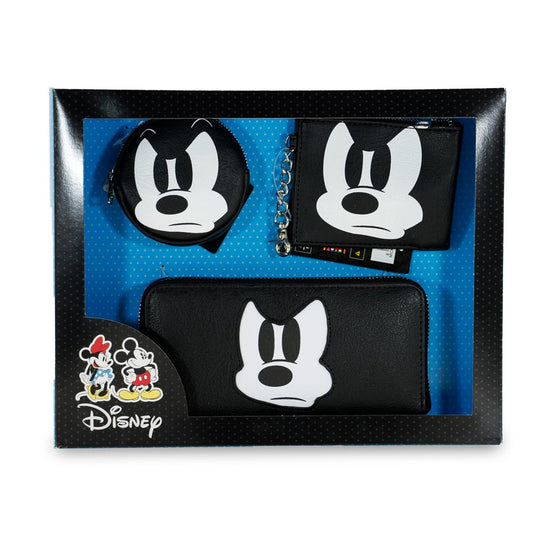 Disney Mickey Mouse Angry-Pack with Wallet + Purses, Black