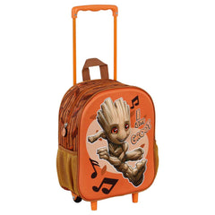 Marvel I am Groot Soundtrack-Mochila 3D con Ruedas Pequeña, Multicolor