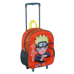 Naruto Chikara-Mochila 3D con Ruedas Pequeña, Multicolor