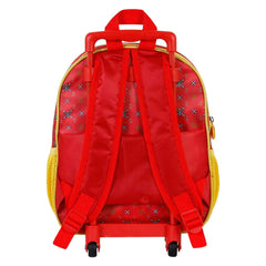 One Piece Luffy-Mochila 3D con Ruedas Pequeña, Rojo