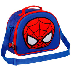 Marvel Spiderman Bobblehead-3D Lunch Bag, Blue
