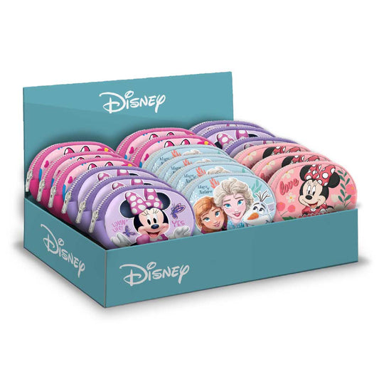Disney Frozen Minnie Mouse-Exhibitor with 18 Pill Purses, Multicolor