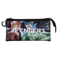 Marvel Avengers Superpowers-Astuccio Triplo FAN 2.0, Multicolore