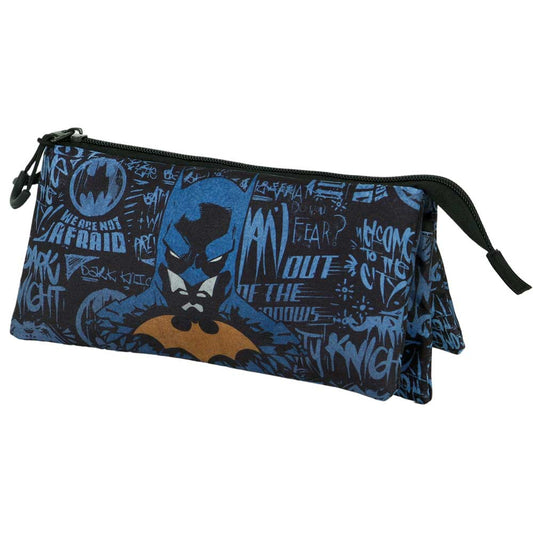 DC Comics Batman Wayne-Portatodo Triple FAN 2.0, Blue