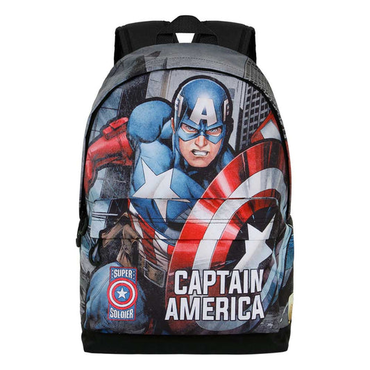Marvel Capitán América Defender-Mochila HS FAN 2.0, Multicolor