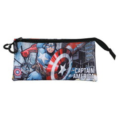 Marvel Capitán América Defender-Portatodo Triple FAN 2.0, Multicolor