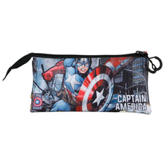 Marvel Capitán América Defender-Portatodo Triple FAN 2.0, Multicolor