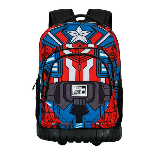 Marvel Captain America Tekk Costume-Trolley Backpack GTS FAN, Blue