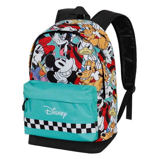 Disney Mickey Mouse Squares-Mochila HS FAN 2.0, Azul