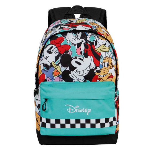 Disney Mickey Mouse Squares-Mochila HS FAN 2.0, Azul