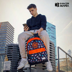 Dragon Ball (Bola de Dragón) Androids-Mochila ECO 2.0, Negro
