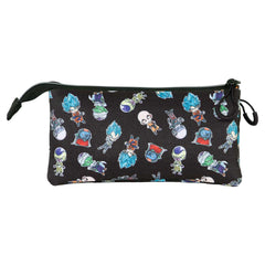 Dragon Ball (Bola de Dragón) Androids-Estuche Portatodo Triple ECO, Negro