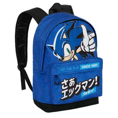 Sonic The Hedgehog On the Run-Mochila HS FAN 2.0, Azul