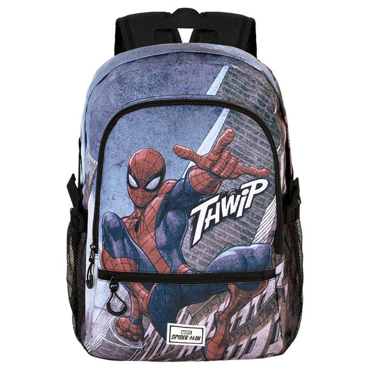 Marvel Spiderman Arachnid-Mochila Fight FAN 2.0, Rojo