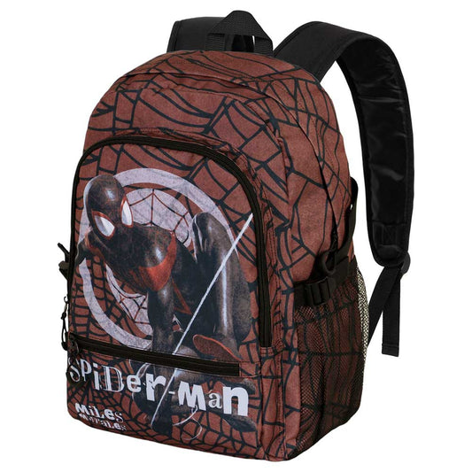 Marvel Spiderman Blackspider-Mochila Fight FAN 2.0, Rojo