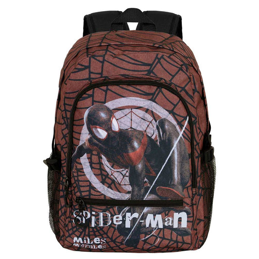 Marvel Spiderman Blackspider-Mochila Fight FAN 2.0, Rojo