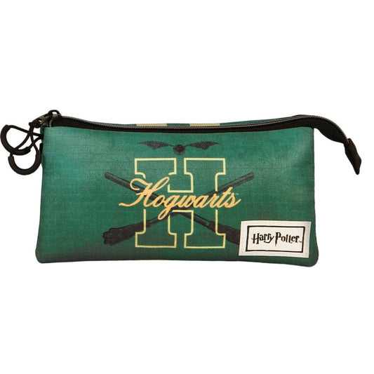 Harry Potter Howarsity-Estuche Portatodo Triple ECO, Green