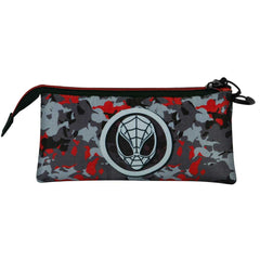 Marvel Spiderman Spidercammo-Estuche Portatodo Triple ECO, Multicolor