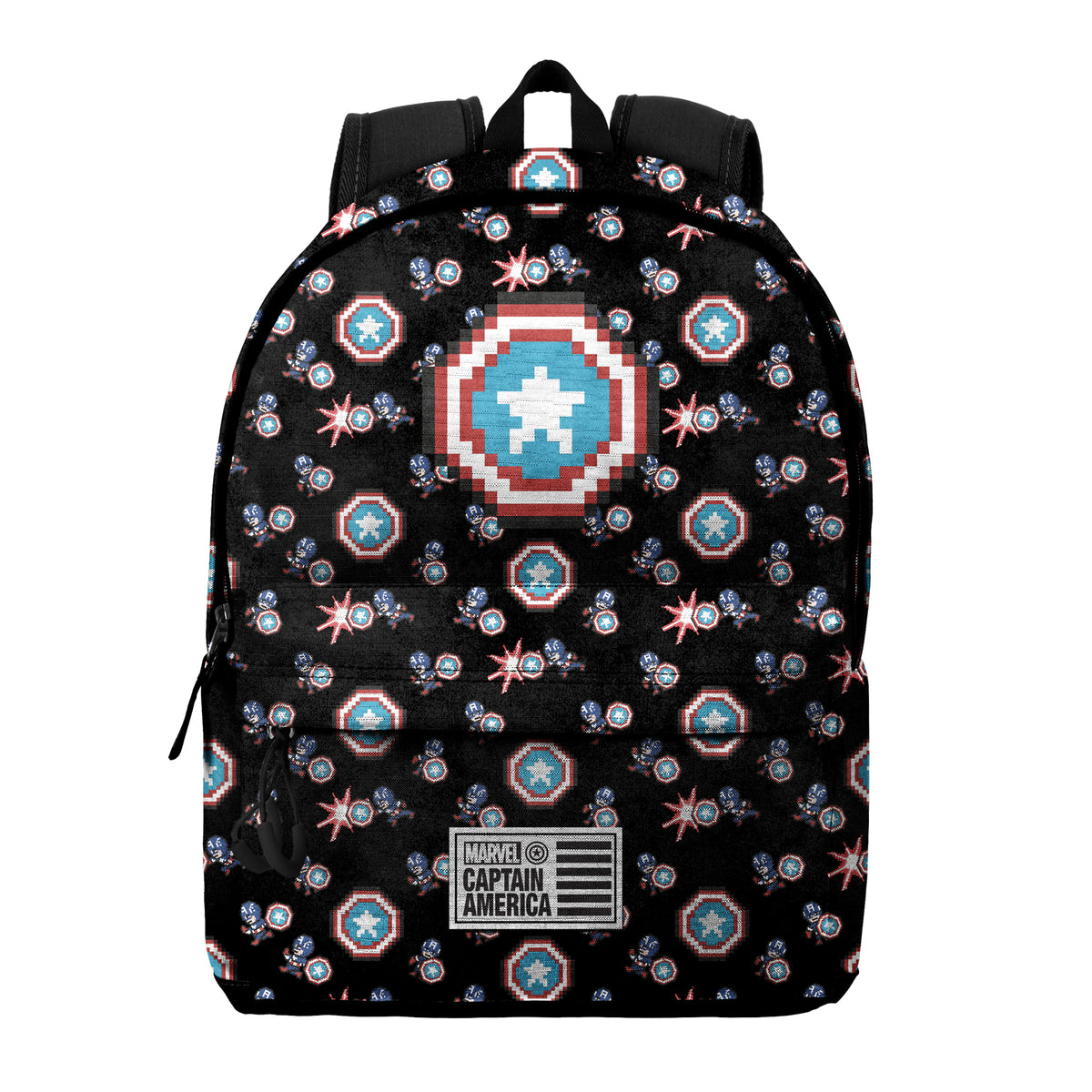 Marvel Captain America Captain Pixel-Zaino ECO 2.0, Nero