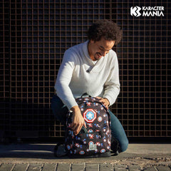 Marvel Captain America Captain Pixel-Zaino ECO 2.0, Nero