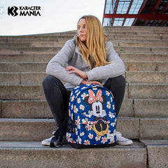 Disney Minnie Mouse Happy Field-Mochila ECO 2.0, Azul Oscuro