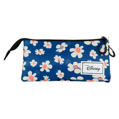 Disney Minnie Mouse Happy Field-Astuccio Triplo ECO, Blu Scuro