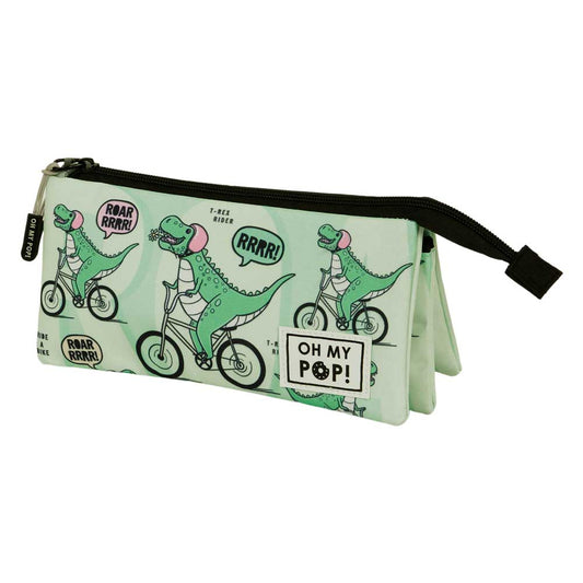 Oh My Pop Dinorrr-Portatodo Triple FAN 2.0, Verde