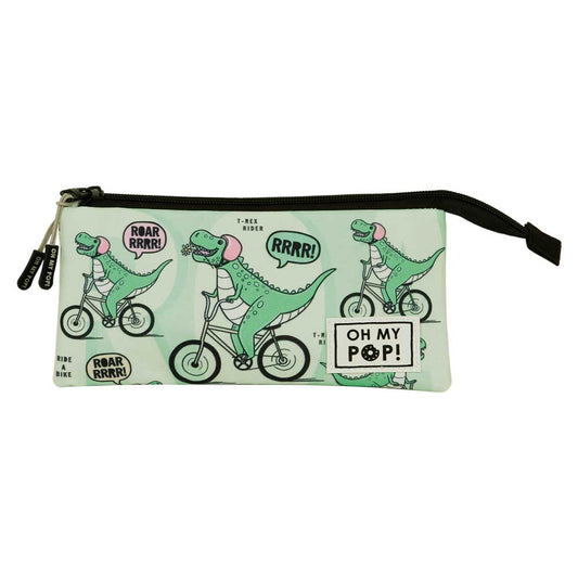 Oh My Pop Dinorrr-Portatodo Triple FAN 2.0, Verde