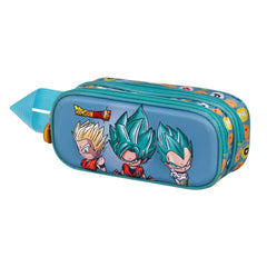 Dragon Ball Three-Astuccio 3D Doppio, Blu