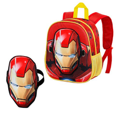Marvel Iron Man Armour-Mask Backpack, Red