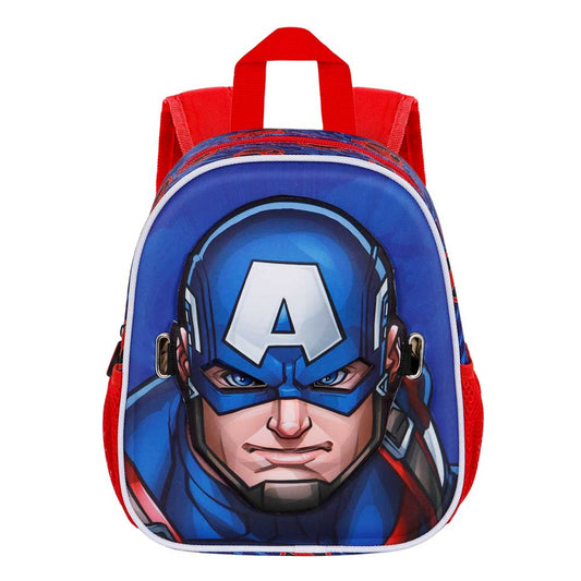 Marvel Captain America First-Mask Backpack, Blue