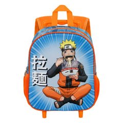 Naruto Ramen-Small 3D Backpack with Wheels Small, Blue