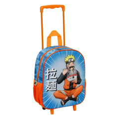 Naruto Ramen-Small 3D Backpack with Wheels Small, Blue