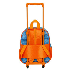 Naruto Ramen-Small 3D Backpack with Wheels Small, Blue