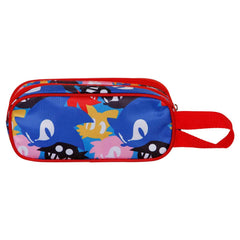 Sonic The Hedgehog Friends-Astuccio 3D Doppio, Blu