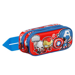 Marvel Los Vengadores Impact-Estuche Portatodo 3D Doble, Rojo