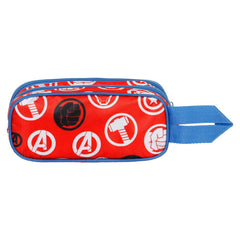 Marvel Los Vengadores Impact-Estuche Portatodo 3D Doble, Rojo