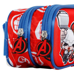 Marvel Los Vengadores Impact-Estuche Portatodo 3D Doble, Rojo