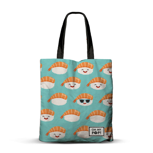 Oh My Pop Nigiri-Bolsa de la Compra Shopping FAN, Turquesa