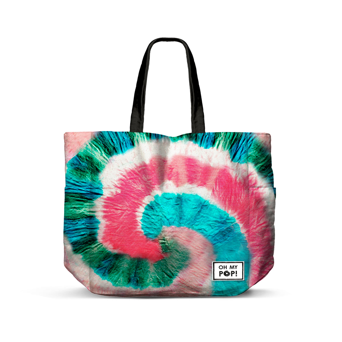 Oh My Pop Voyage-Bolsa de la Compra Tote Shopping FAN Horizontal, Negro